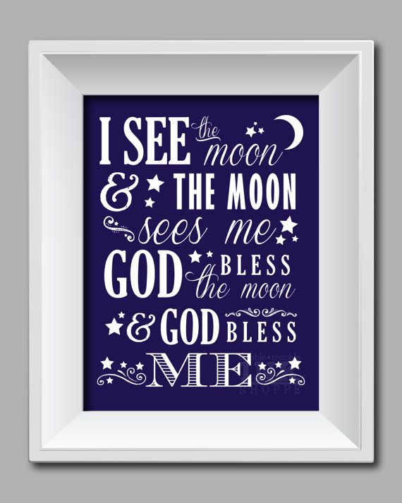 I See The Moon And The Moon Sees Me Art Print By DoubleTroubleInk Movin i-see-the-moon-and-the-moon-sees-me-art-print-by-doubletroubleink-movin