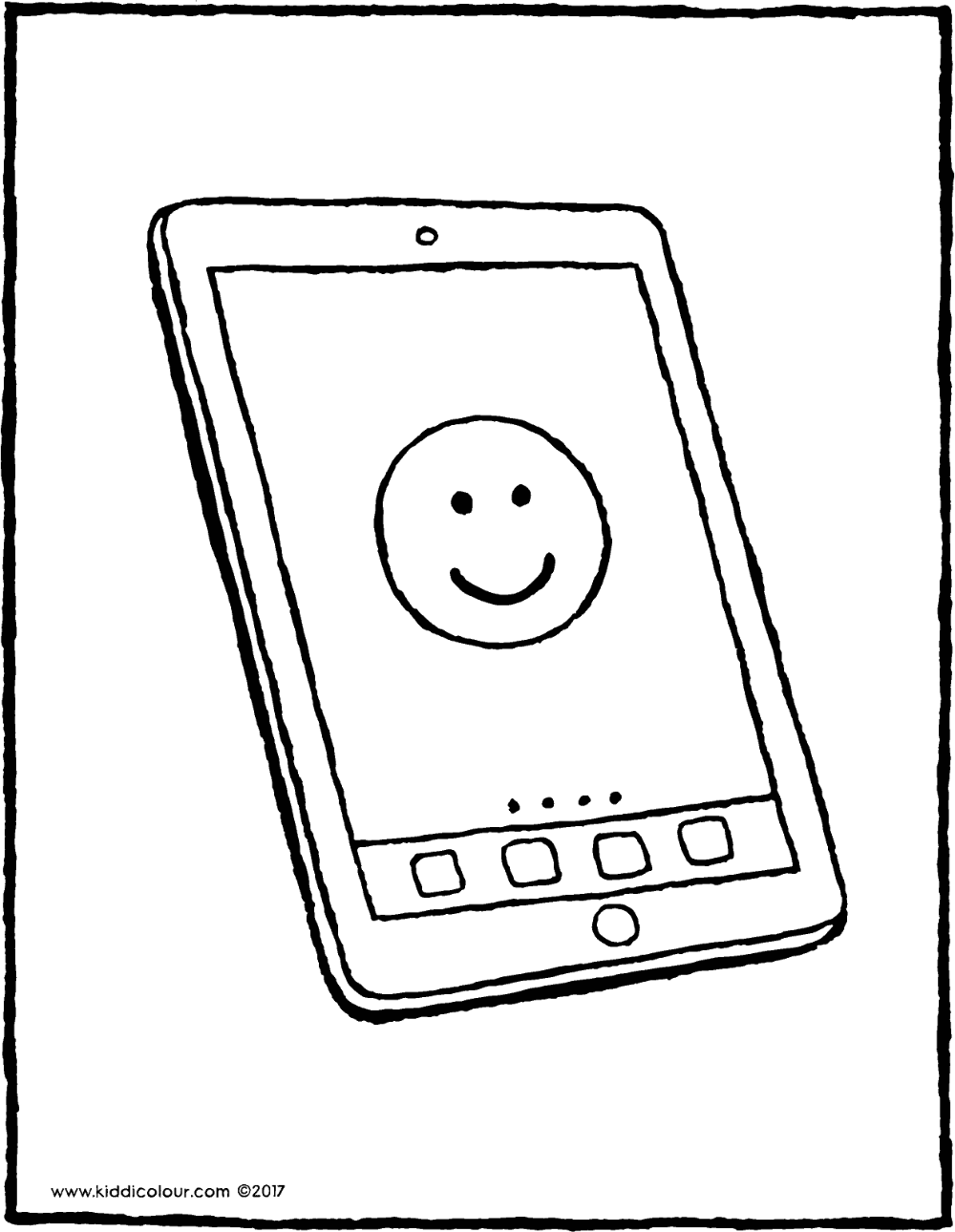 Dibujo De Tablet Android Para Colorear - Ultra Coloring Pages