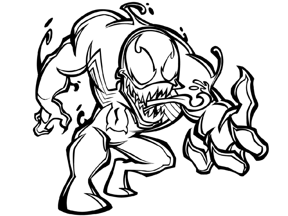 Venom Coloring Pages K5 Worksheets Superhero coloring pages