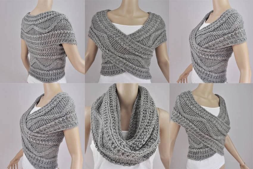 Ha akarom sál, ha akarom, mellény, ha akarom, kámzsa... Akarod? Crochet Pullover Pattern, Poncho Knitting Patterns, Scarf Pattern, Crochet Patterns, Diy Knitting, Crochet Wrap, Crochet Shawl, Knit Crochet, Knitted