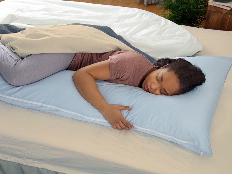 L Shaped Body Pillow & 2 Cases Shop Blue Body Pillow Cover UK | Blue