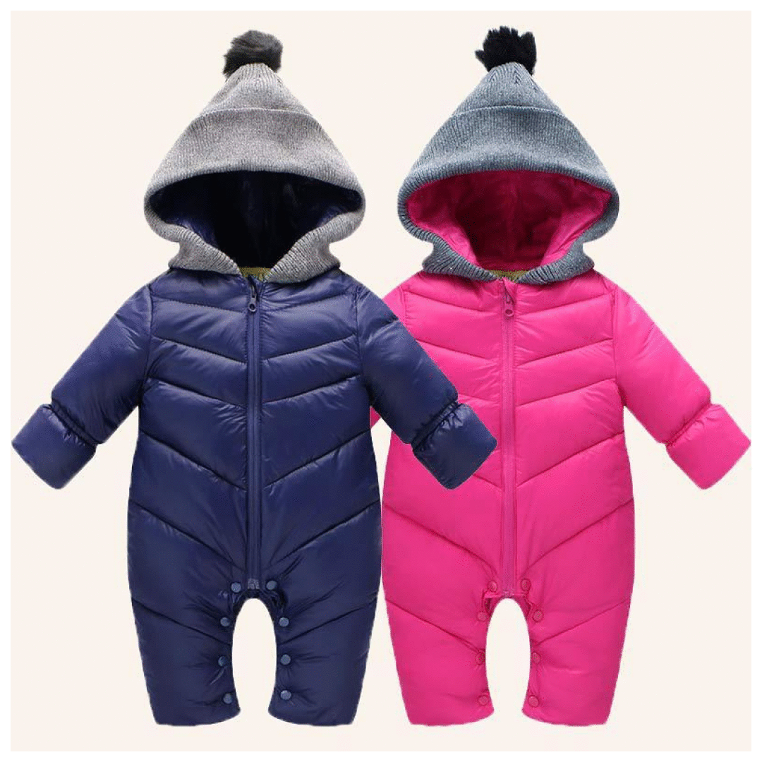 Toddler Baby Boys Girls Kids Rompers Winter Thick Cotton Warm Clothes Jumpsuit