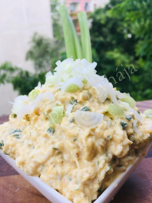 Mangós tojáskrém Izu, Kefir, Potato Salad, Mashed Potatoes, Mango, Ethnic Recipes, Food, Whipped Potatoes, Manga