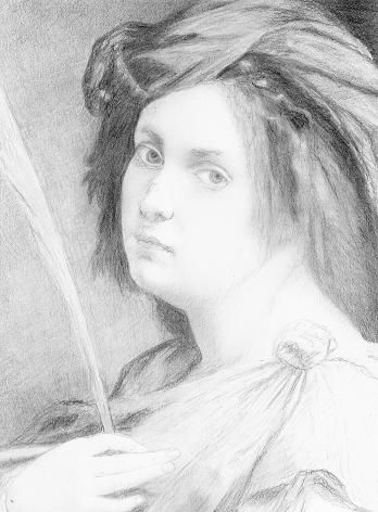 Gentileschi-self-ladmind.JPG | Self portrait drawing, Artemisia