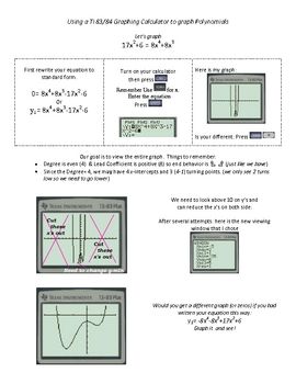 Graphing And Finding Roots Of Polynomial Functions She Loves Math Polynomials Rational Expressions Polynomial Graph