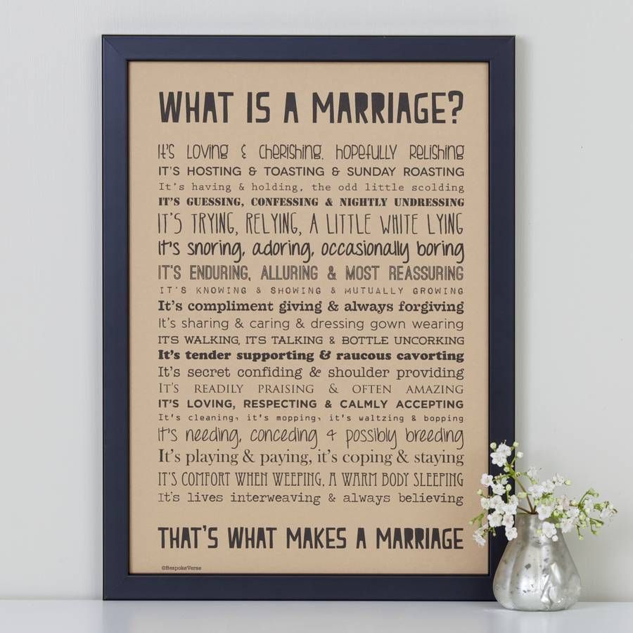 Marriage Print With Wedding Poem In 2018 Pinterest What Is Marriage Poem Typographic Print