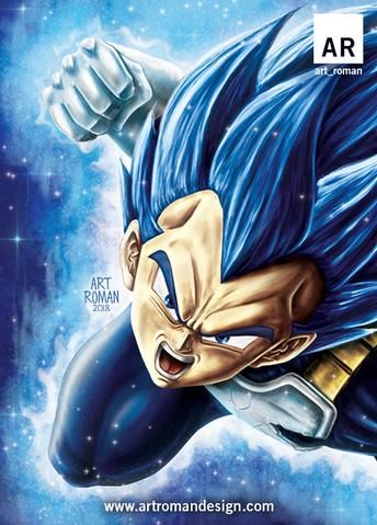 Vegeta Super Saiyan Blue Evolution | Anime, Desenhos de ...