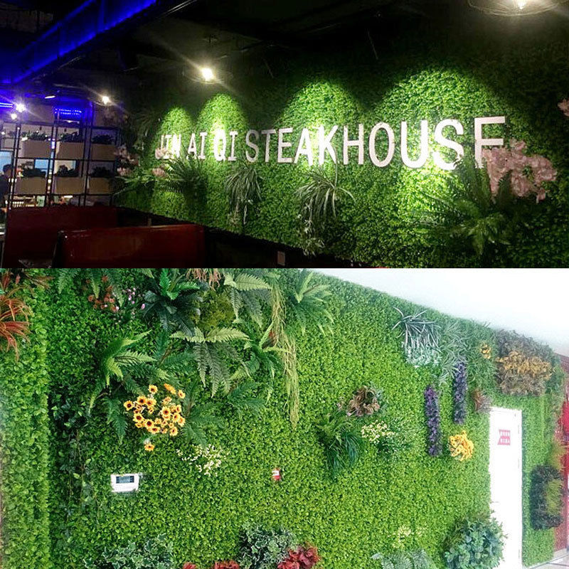 Artificial Screen Green Wall Vertical Garden Lawn Hedge Flower Floral Plants