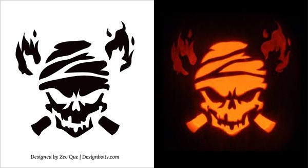 10 free printable scary pumpkin carving patterns stencils pumpkin