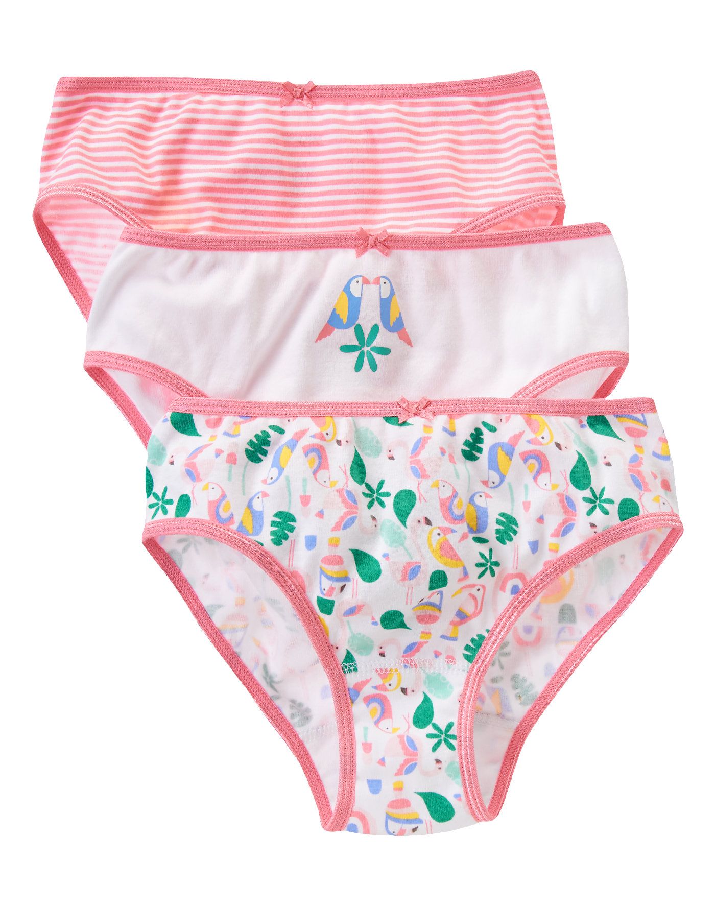 NWT GYMBOREE Girls Cotton White Panties Panty Pk Choice Pack Set NEW 3 Pk