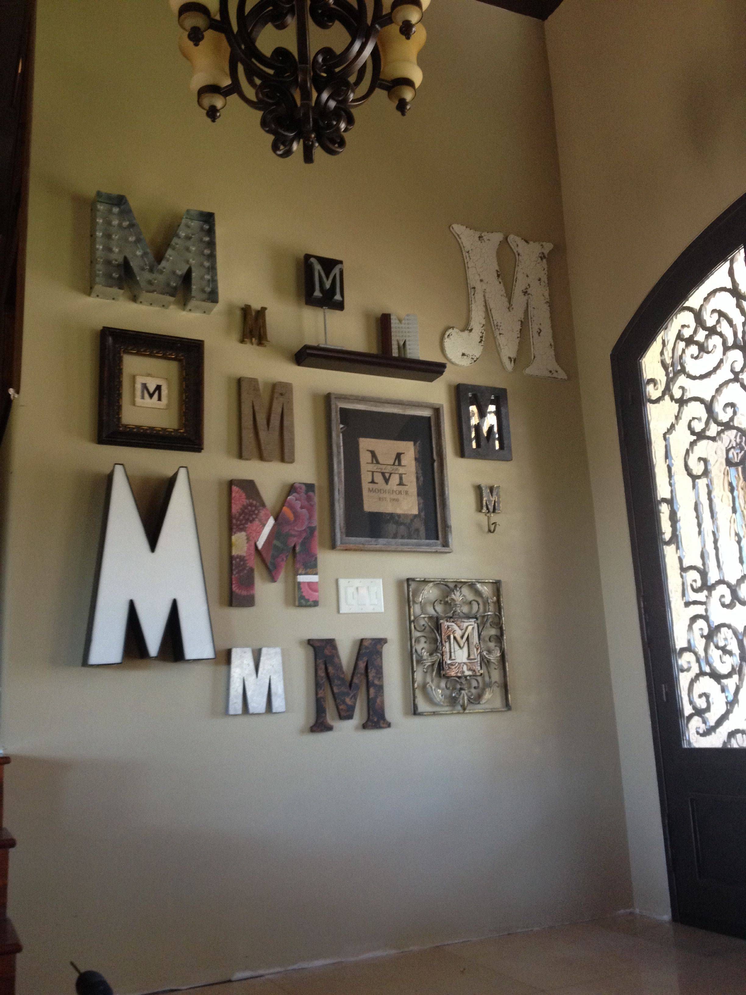 Mirror Art Wall Decor Initial Letter Mirror Art Wall Decor Initial
