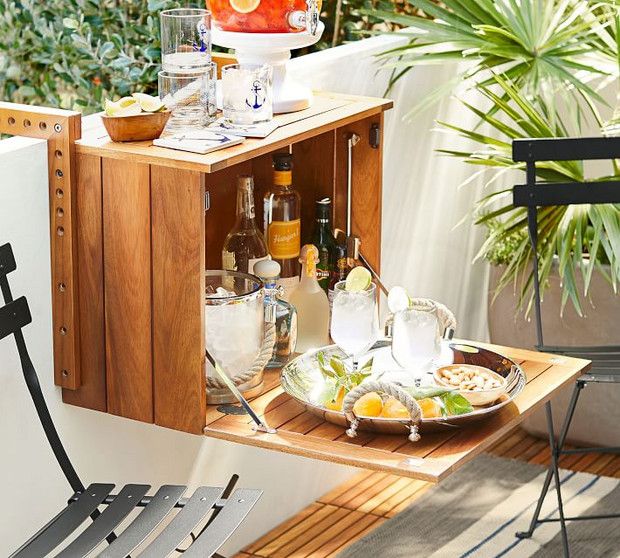 Small Space Outdoor Furniture to Buy Now for Summer 2019 #balconybar