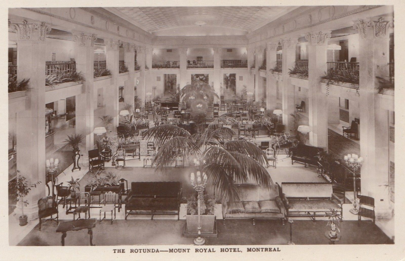 Rotunda Mont Royal Hotel Montreal Quebec 1920 30s International Fine Rotunda Mont Royal Hotel Montreal Quebec 1920 30s International Fine Art Co Rppc Collectibles