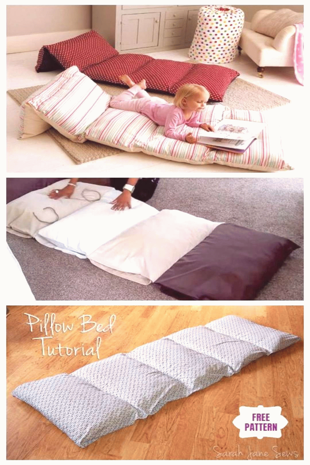 DIY Simple Roll Up Pillow Bed Tutorial Diy Simple Roll Up Pillow Bed Tutorial