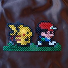 Pixel Art Sacha Et Pikachu Pokemon Cadeaux Faits Main Etsy Vintage Pixel Art Sacha Et Pikachu Pokemon Cadeaux Faits Main Etsy Vintage