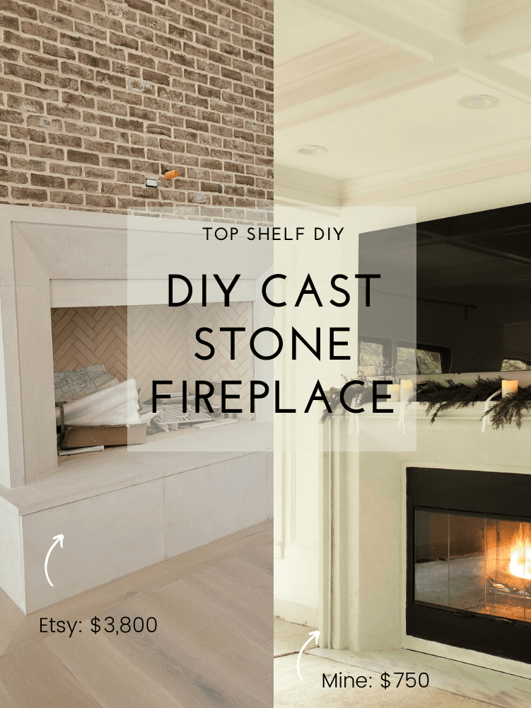 How to replicate the look of an expensive cast limestone fireplace using basic metal studs, cement boards, and cement feather finish. #diyfireplace #fireplacemakeover #limestone #livingroomdesign Cast Stone Fireplace Mantle, Cast Stone Fireplace Surround, Faux Stone Fireplaces, Fireplace Parts, Stone Fireplace Makeover, Home Fireplace, Fireplace Surrounds, Fireplace Tools, Fireplace Ideas