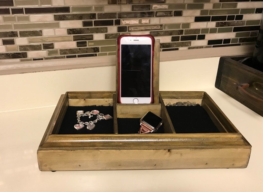 DIY Cell Phone Charging Station / Dresser Valet ...