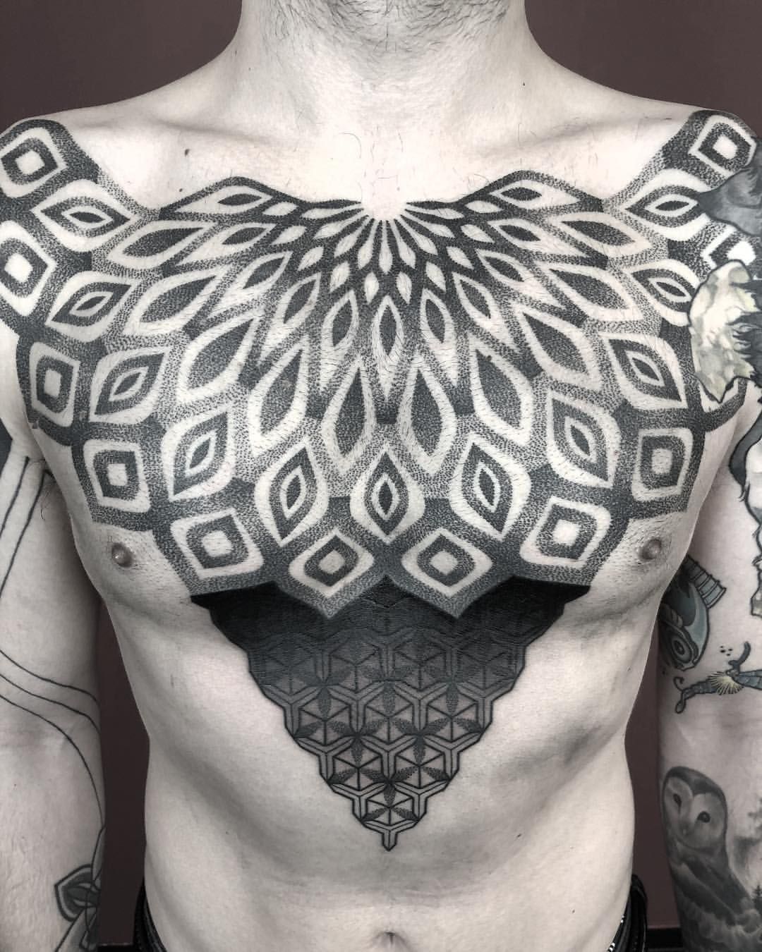 Richardo Pini Art Tattoo Chest Tattoo Chest Tattoo Men
