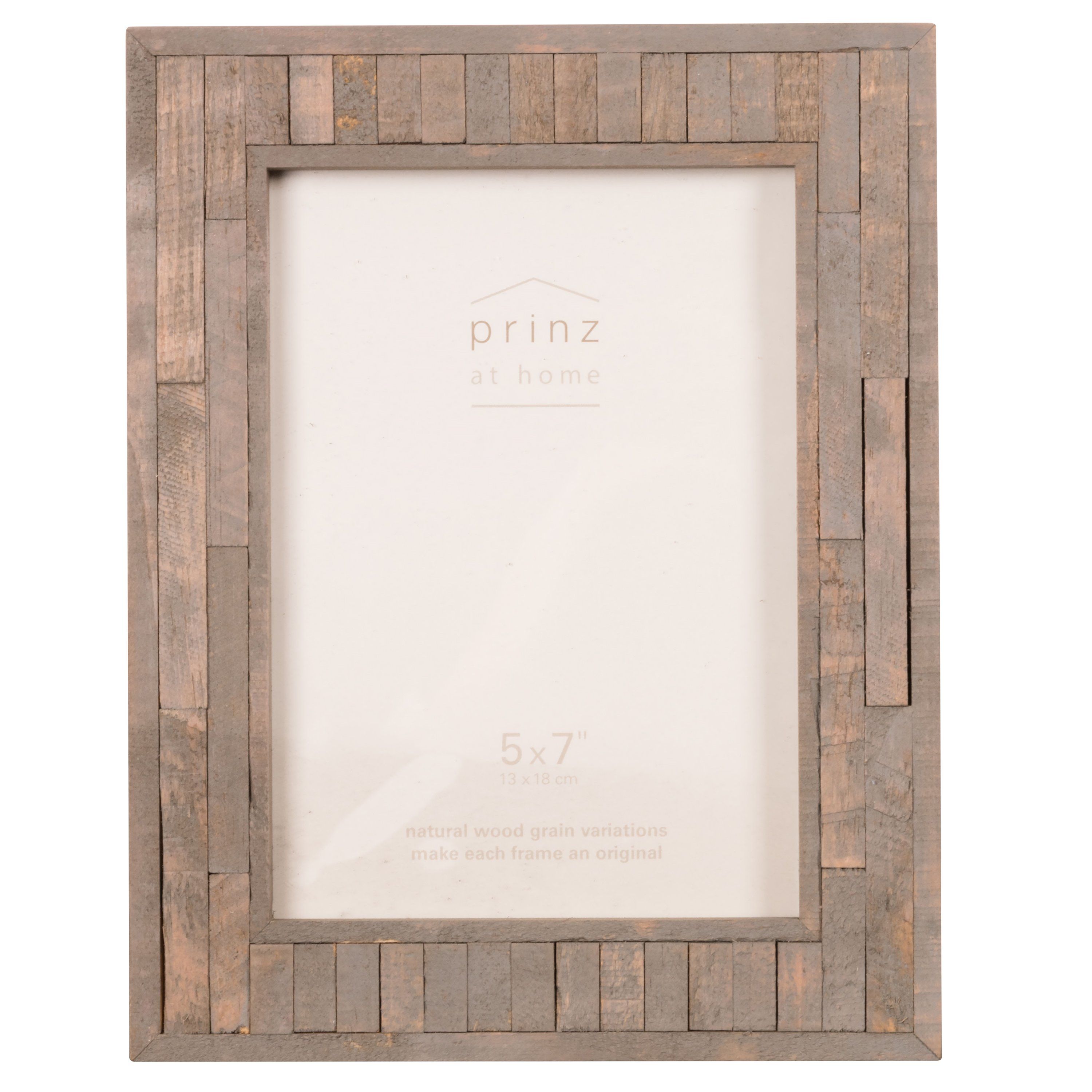 Set of Two, Pallet 8-Inch by 10-Inch Wood Picture Frame, Gray