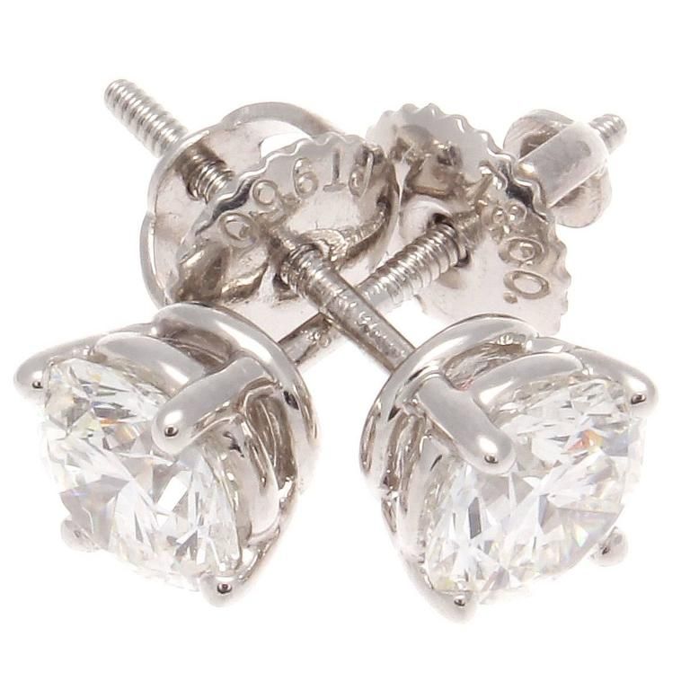 Tiffany Diamond Stud Platinum Earrings For My Wife Pinterest Tiffany Diamond Stud Platinum Earrings From A Unique Collection Of Vintage