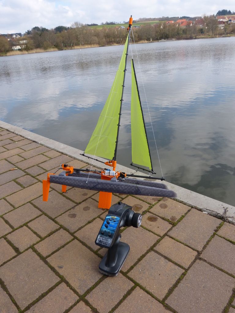 rc katamaran sailboat by PrinzTom