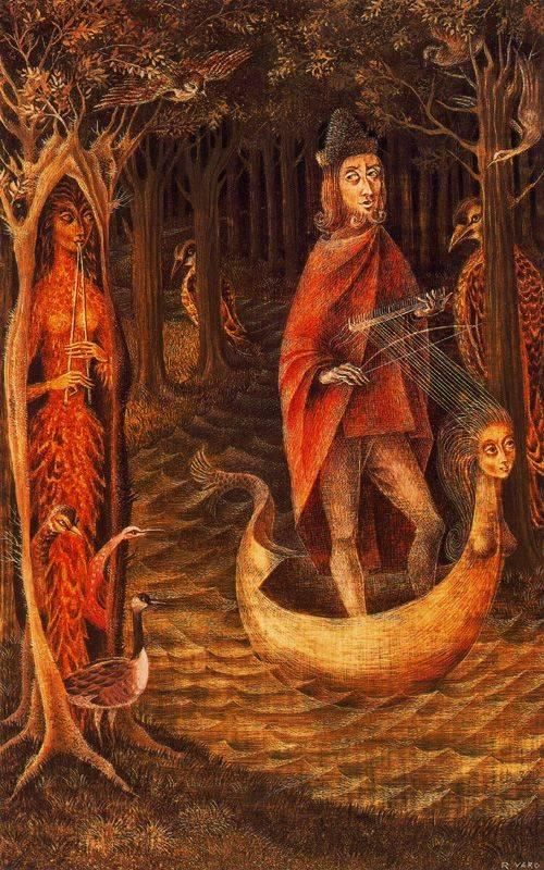 Troubadour by Remedios Varo Paper Print Repro
