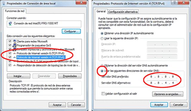 Cambiar De Dns En Windows 7 Xp O Vista Según El Caso Que Te Mejores Cambio