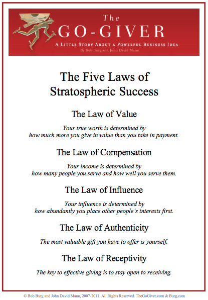 The go giver laws