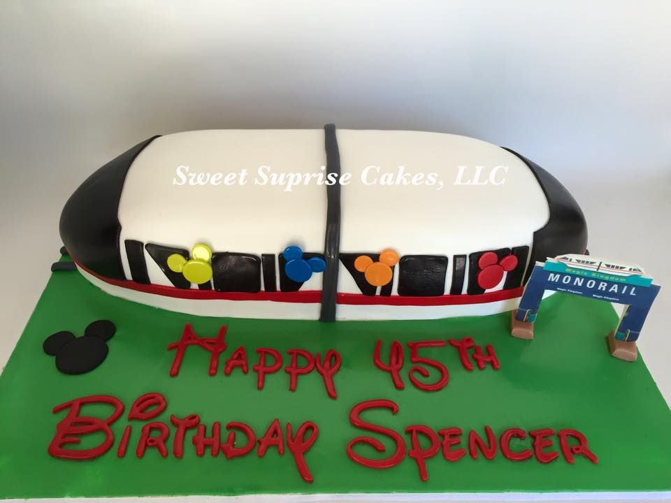 disney monorail cake monorail