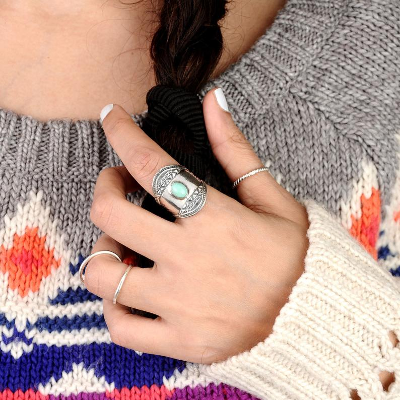 Sterling Silver Ring for Women Arthritis Ring Simple Midi Ring Thumb Ring Splint Knuckle Ring Statement Ring,