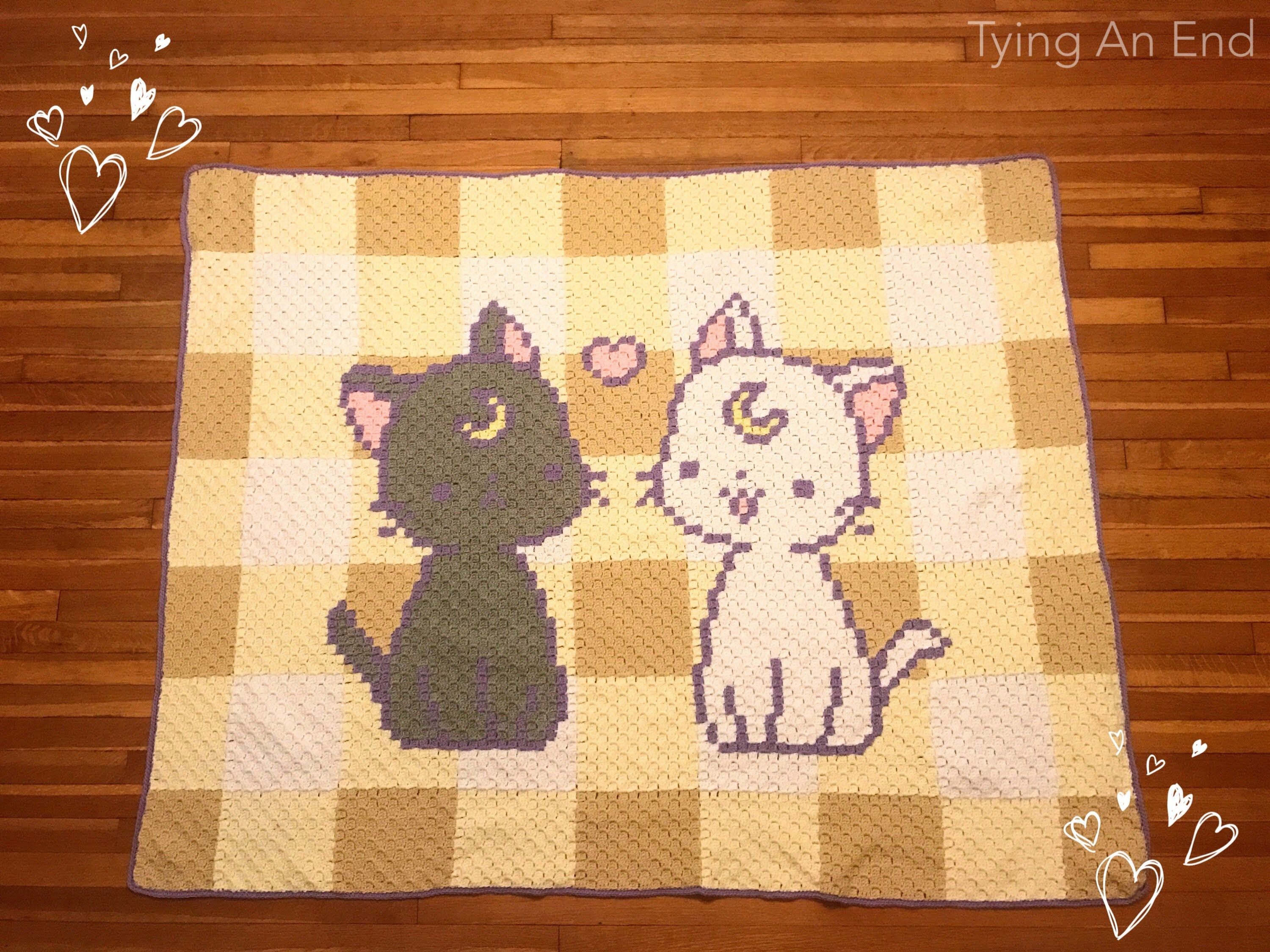 Sailor Moon Crocheted Blanket