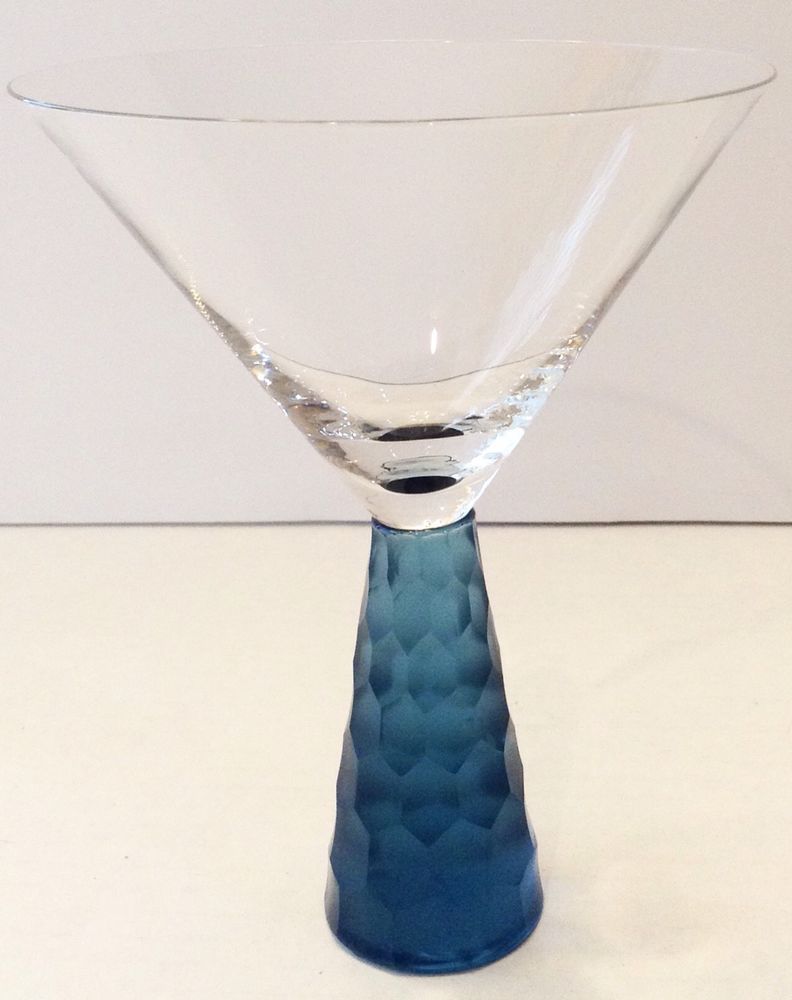 Frosted Stem Martini Glass Blue Martini glass, Glass, Martini Frosted Stem Martini Glass Blue Martini glass, Glass, Martini