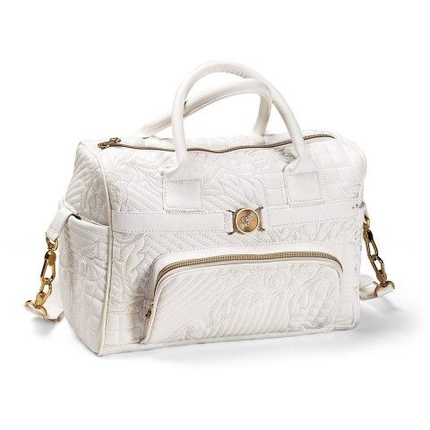 Young Versace Baby White Stroller Travel Set 4 Piece