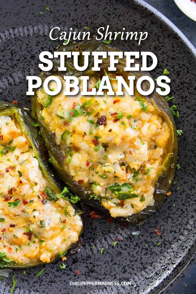 Cajun Shrimp Stuffed Poblano Peppers Cajun Shrimp Stuffed Poblano Peppers