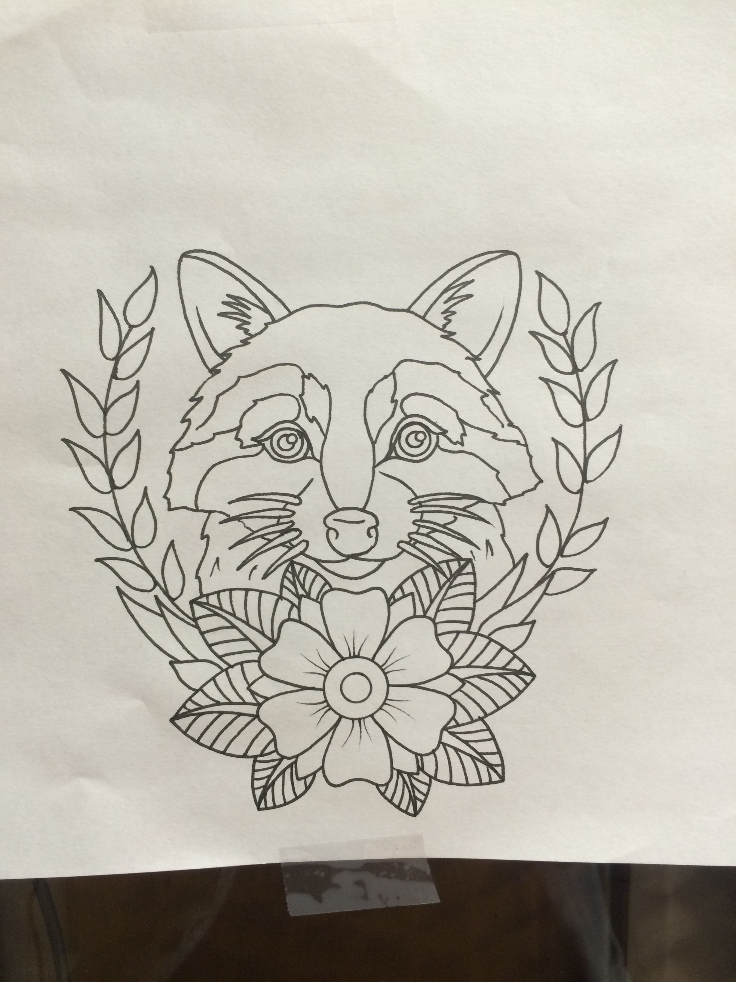 Raccoon Tattoo - 3264x2448 - jpeg Raccoon Tattoo