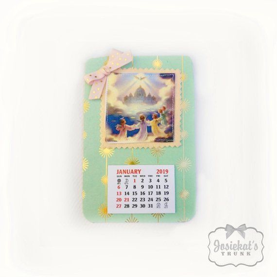2019 Magnet Calendar Gift Christian Magnetic Fridge Mini 2019 Magnet Calendar Gift Christian Magnetic Fridge Mini