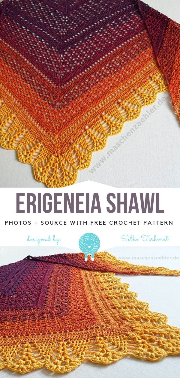 Erigeneia Shawl Free Crochet Pattern