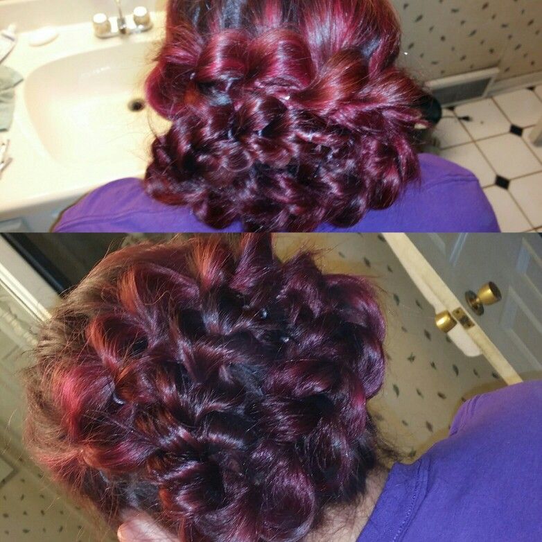 pull through braid i did for an updo for a wedding very ellegent and pretty