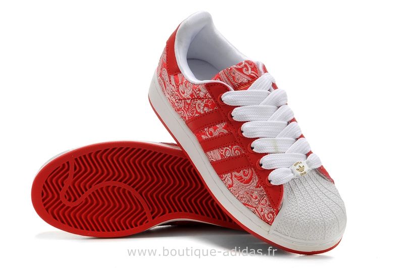 adidas superstar rouge femme