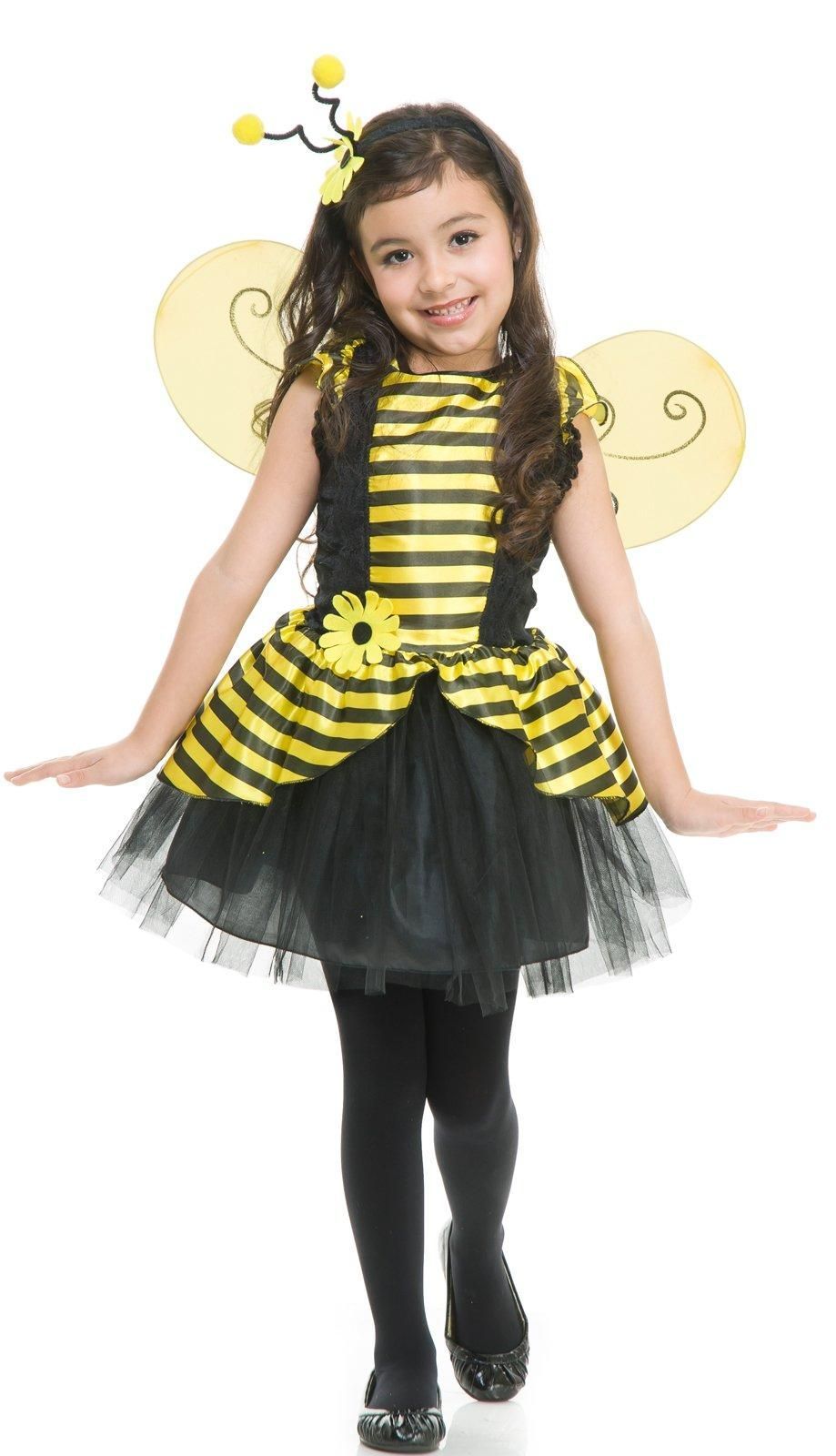 Childrens Bumble Bee Fancy Dress Costume Insetto Ape Vespa VESTITO 1-2 ANNI