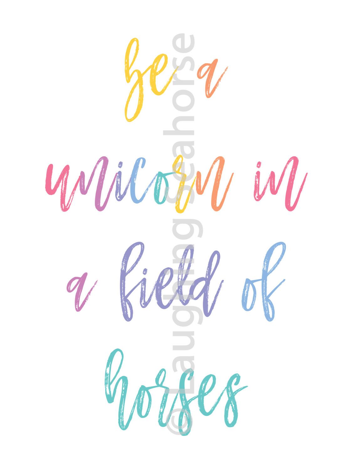 Be a Unicorn inside a Market of Horses Rainbow Printable within just photograph relating to Be a Unicorn in a Field of Horses Free Printable named Be a Unicorn inside a Marketplace of Horses Rainbow Printable inside