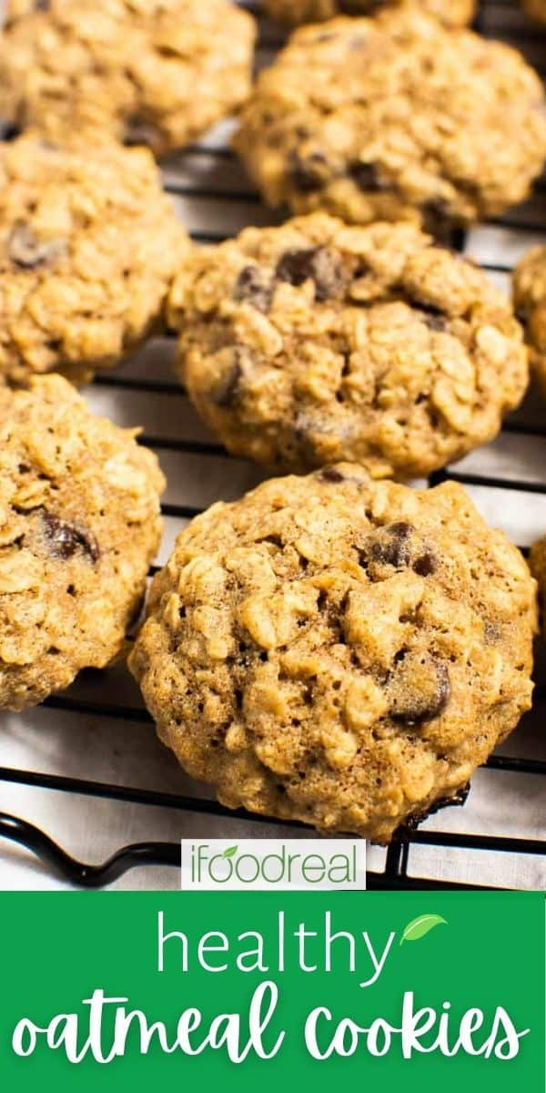 Healthy Oatmeal Cookies {with Chocolate Chips} - i Healthy Oatmeal Cookies {with Chocolate Chips} - i