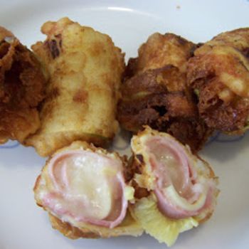 Rollitos De Calabacín Jamón Cocido Y Queso Receta Comida Italiana Recetas Calabacín Rollos De Calabacín