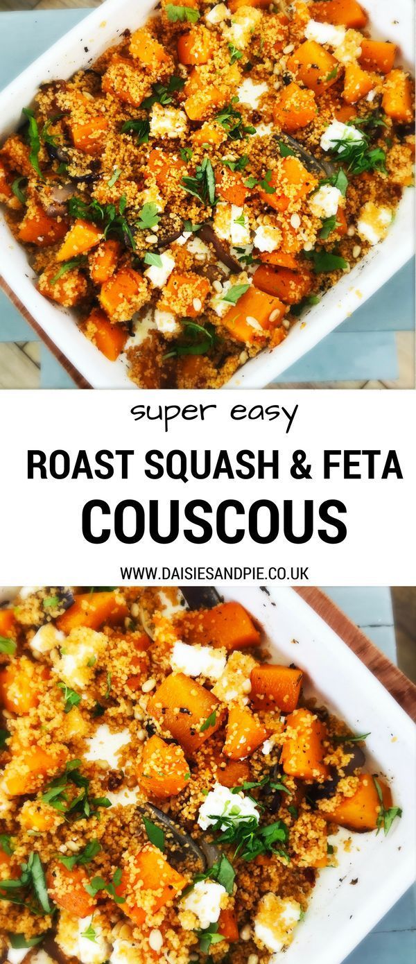 Bratenkürbis und Feta-Couscous - New Ideas #quickandeasydinnerrecipes