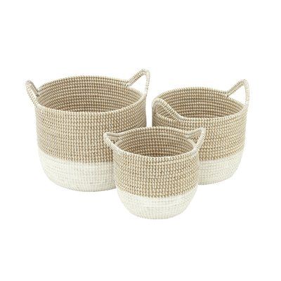3 Piece Seagrass Basket Set 3 Piece Seagrass Basket Set