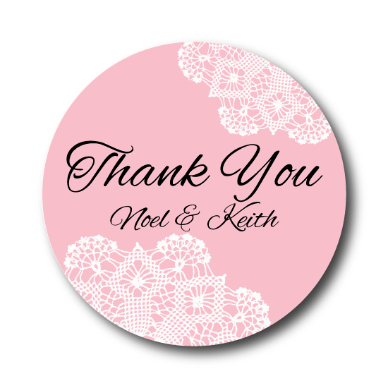 Thank You Favor Lace Theme Custom Wedding Labels Stick Em Up Thank You Favor Lace Theme Custom Wedding Labels Stick Em Up