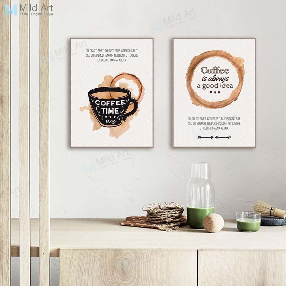 C Retro Background With Coffee Quote And Art Print Home Decor Wall Art Poster C Retro Background With Coffee Quote And Art Print Home Decor Wall Art Poster