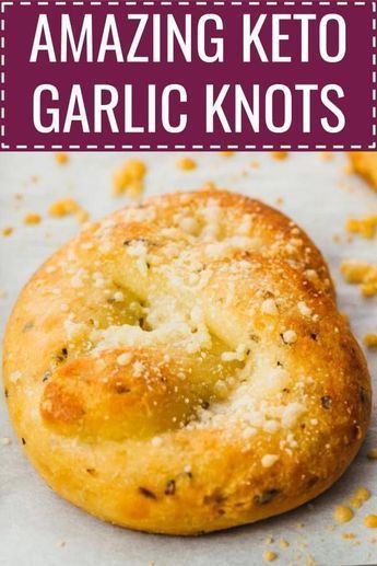 Amazing Keto Garlic Knots - Savory Tooth #ketorecipes