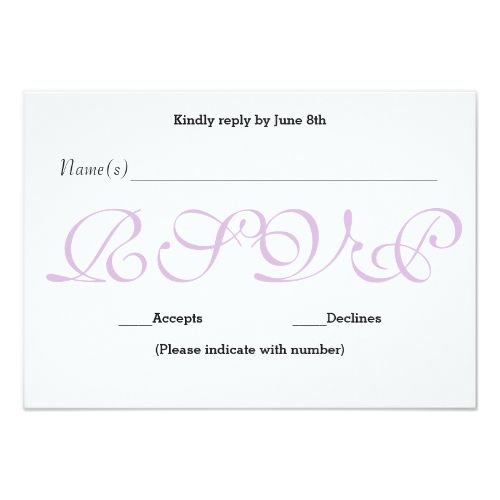 Background Purple Rsvp Reception Response Card Cards Background Purple Rsvp Reception Response Card