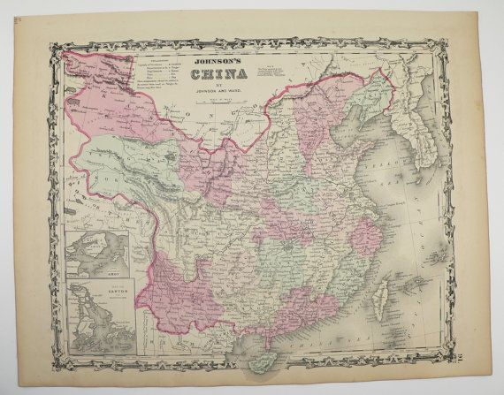 Antique Map China Taiwan Map Korea 1863 Johnson China Map Etsy antique-map-china-taiwan-map-korea-1863-johnson-china-map-etsy
